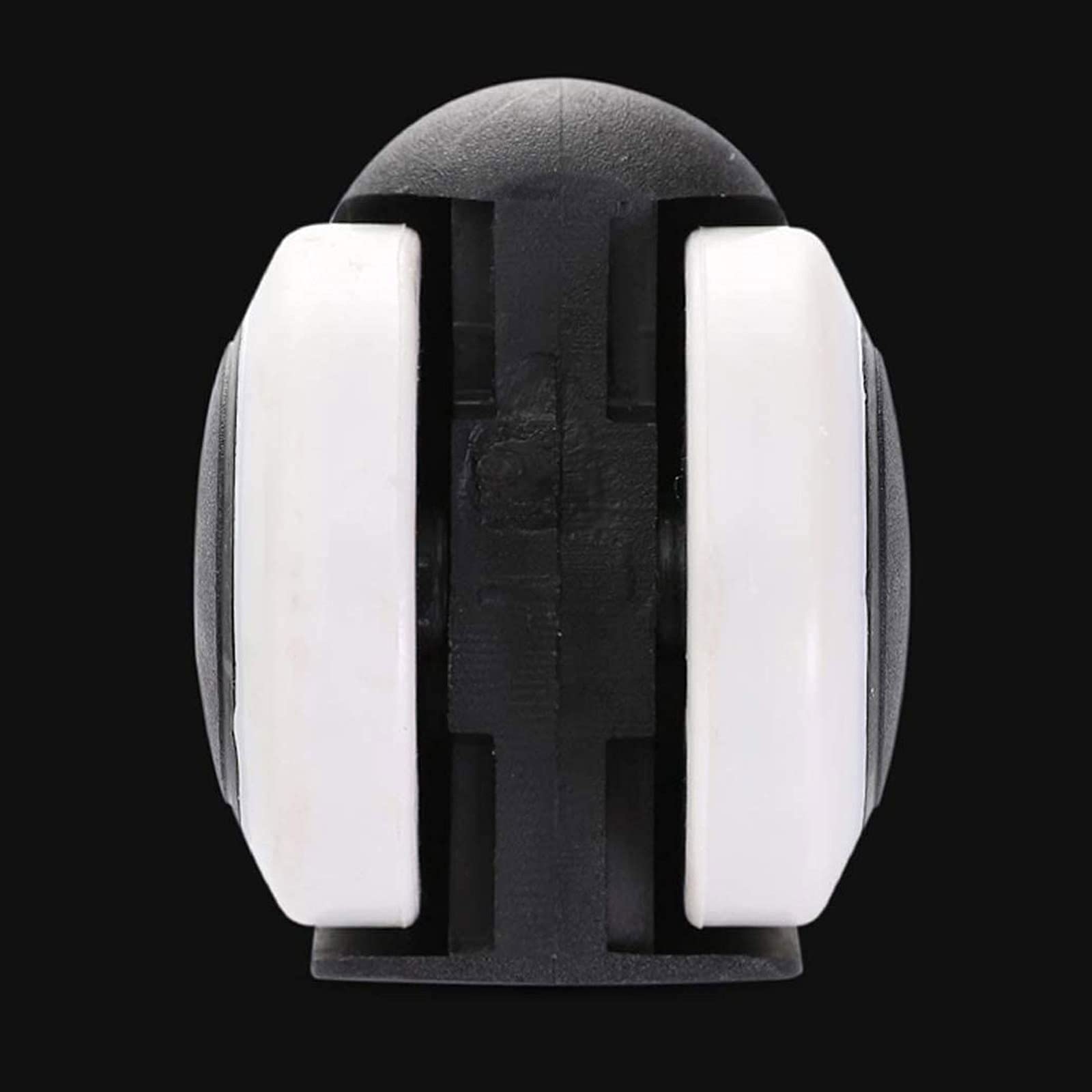 Ruote girevoli con Piastra Girevole, Confezione da 4, Ruote di Ricambio in plastica e Nylon per mobili, mobili, sedie da Ufficio, Stelo filettato metrico M10 x 10 mm per Sedia da Ufficio C