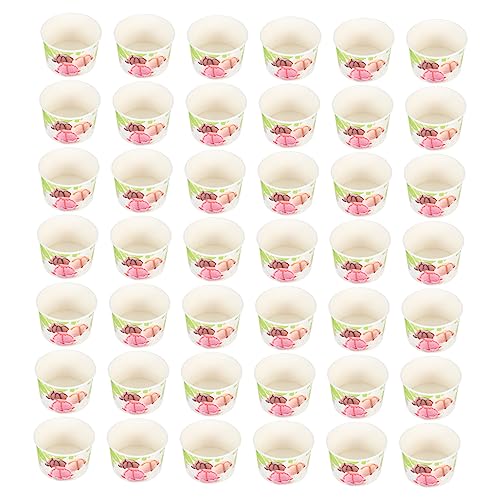 PATKAW 2 Juegos Tazas De Helado Tazones De Papel Tazones De Helado Con Hielo Envases De Helado Copas De Parfait Transparentes Aperitivos Bola De Helado Bochas Light Green 100 Uds * 2