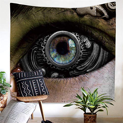 Gerenic Tapiz Decoración del Hogar Estera De Playa Mantel Estera De Yoga Ojos Dormitorio Tapiz Decorativo-Q003_150X130Cm