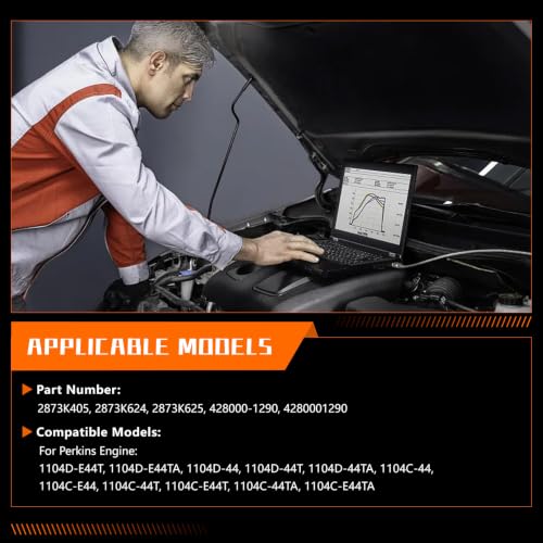 Motor de arranque 2873K405 12V 3.0kW 10T compatible con motor Perkins miniatura 3