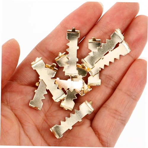 Image of 100pcs Frame Backing Hangers Picture Hangers for Easy Installation for Wall Art and Home Decor Strong Clips for Picture Frames