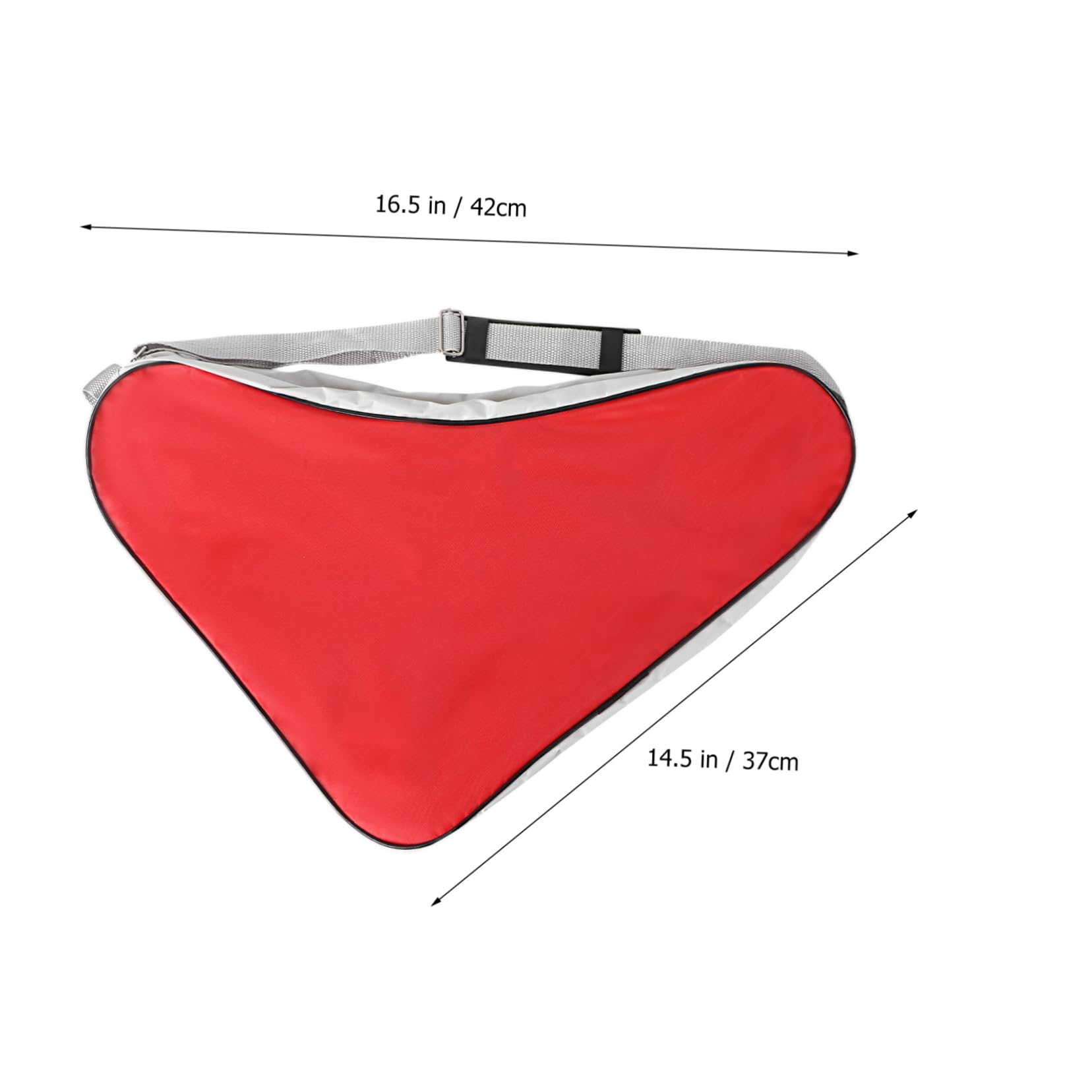 CORHAD Mesh Skate Bag for Ice Skating and Roller Skates High Capacity Red Shoulder Tote with Durable Handles for Sports Tools and Accessories Storage