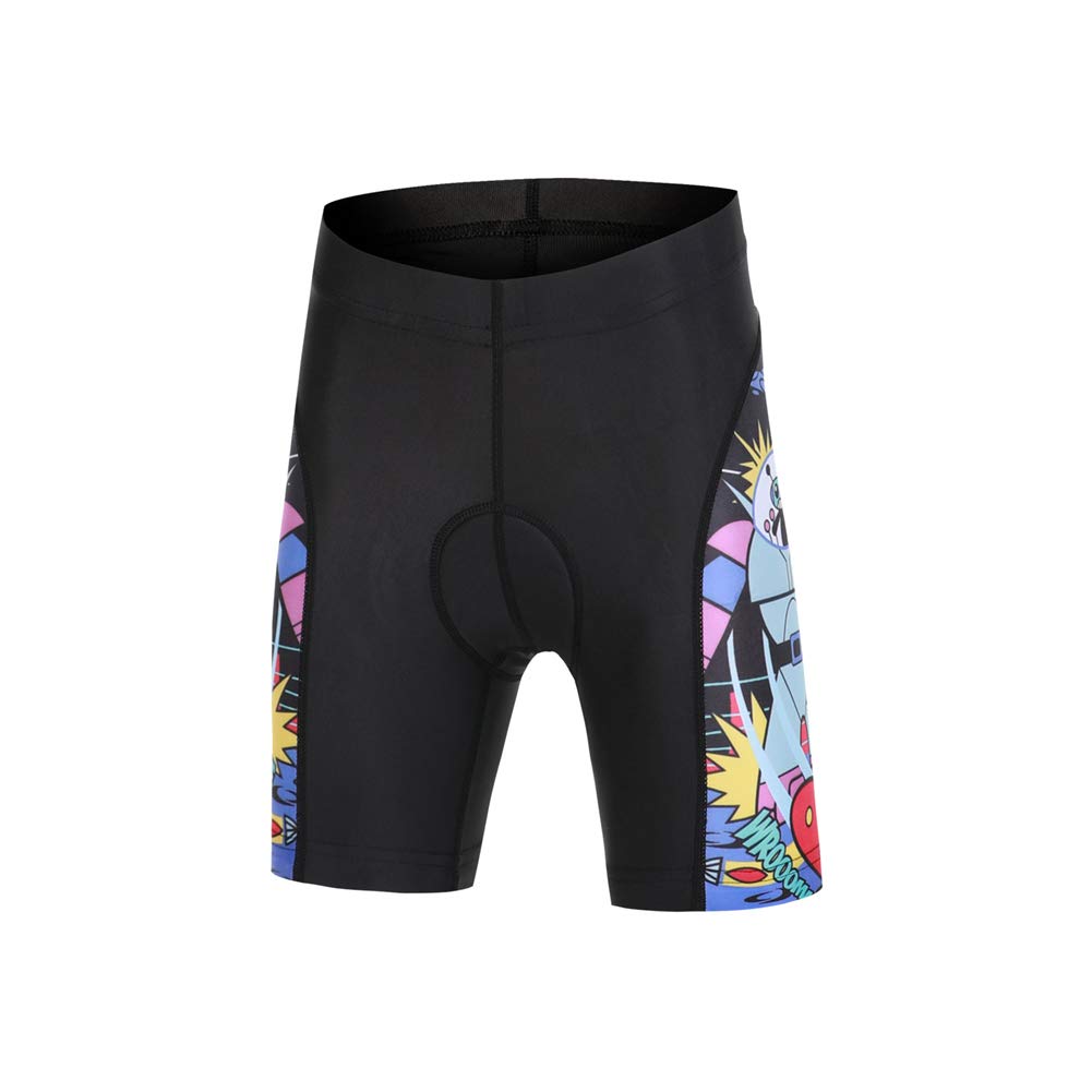 Kinder Jungen Radtrikot Set, Mädchen Radbekleidung Anzüge, Quick Dry Radsportanzug, Fahrradtrikot Kurzarm und 3D Sitzpolster Radhose, Außerirdischer Krieg, 122/128(Herstellergröße: L)