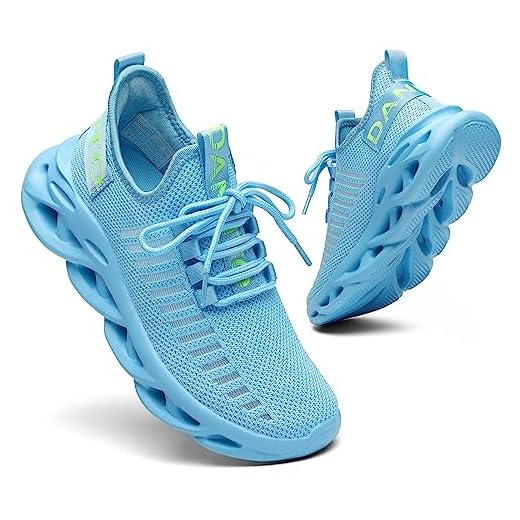 Dannto Hombre Mujer Zapatillas de Deporte Running Zapatos para Correr Gimnasio Sneaker Deportivas Padel Transpirables Casual Calzado Unisex Azul Oscuro 41