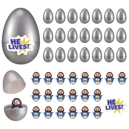 Huevos de Pascua religiosos con figuras de Jesús para regalar en comuniones y eventos