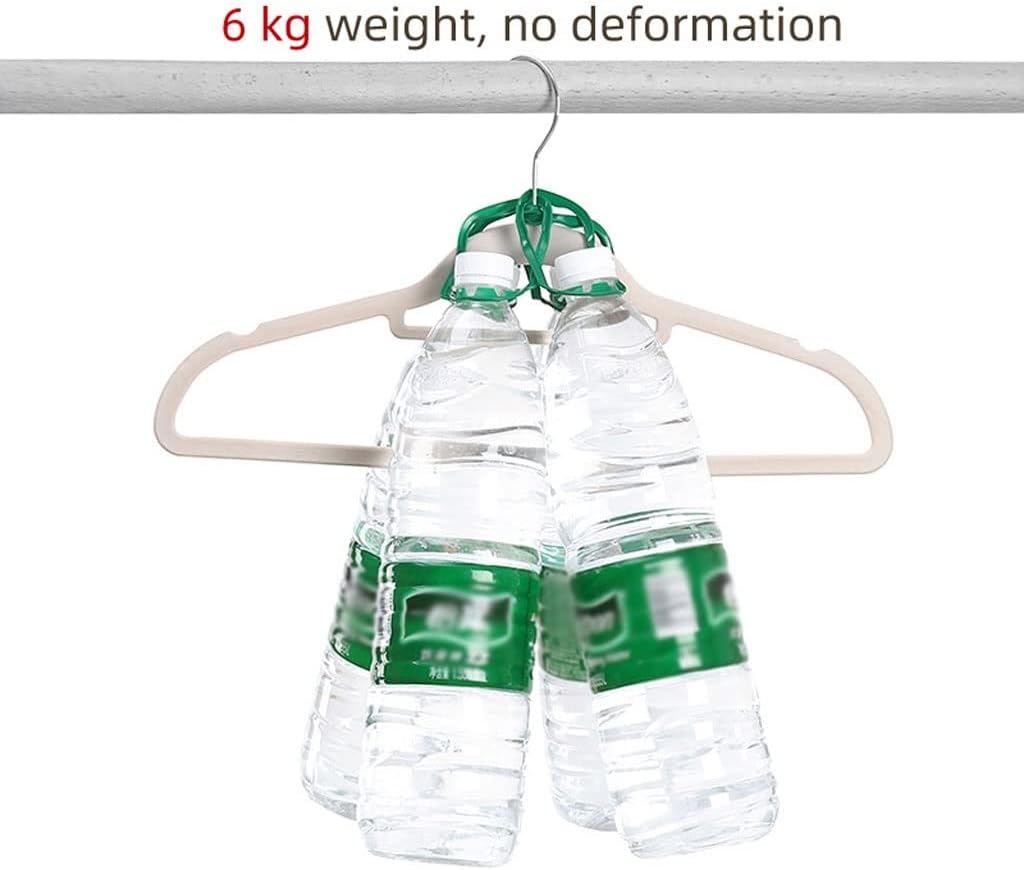 20 Pack Coat Hangers Light-Transmitting Flocking Hanger Multi-Functional Plastic Non-Slip Hanger Hangers for Clothes Non Slip，White
