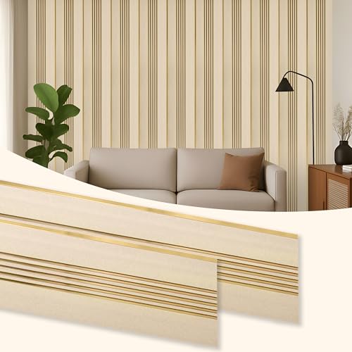 Plantex Louvers Panel for Wall/8 Feet Wall Panels/3D Charcoal Panel for Interior Walls Décor - Pack of 5 Covers - 40 Sq. Ft, Size-1 Feet x 8 Feet (YD-1203)