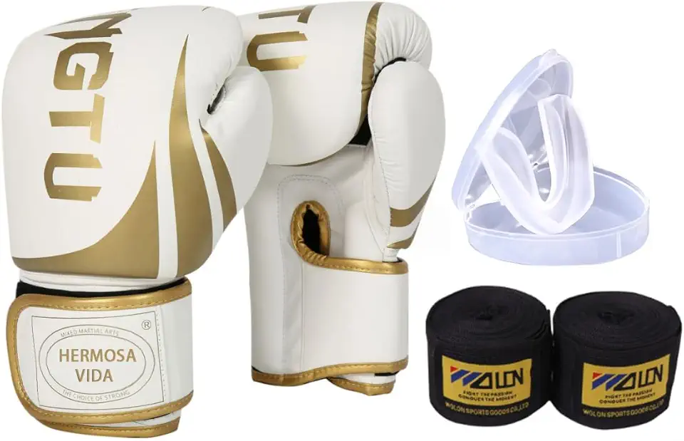 Luvas de boxe, Muay Thai, Kickboxing, adequadas para iniciantes, unissex