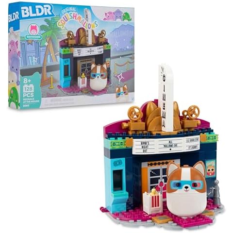 BLDR Squishmallows Reginald at The Movies Building Set - Reginald The Corgi Buildable Figure - Squishmallows Fans 8+, 0093 Cover