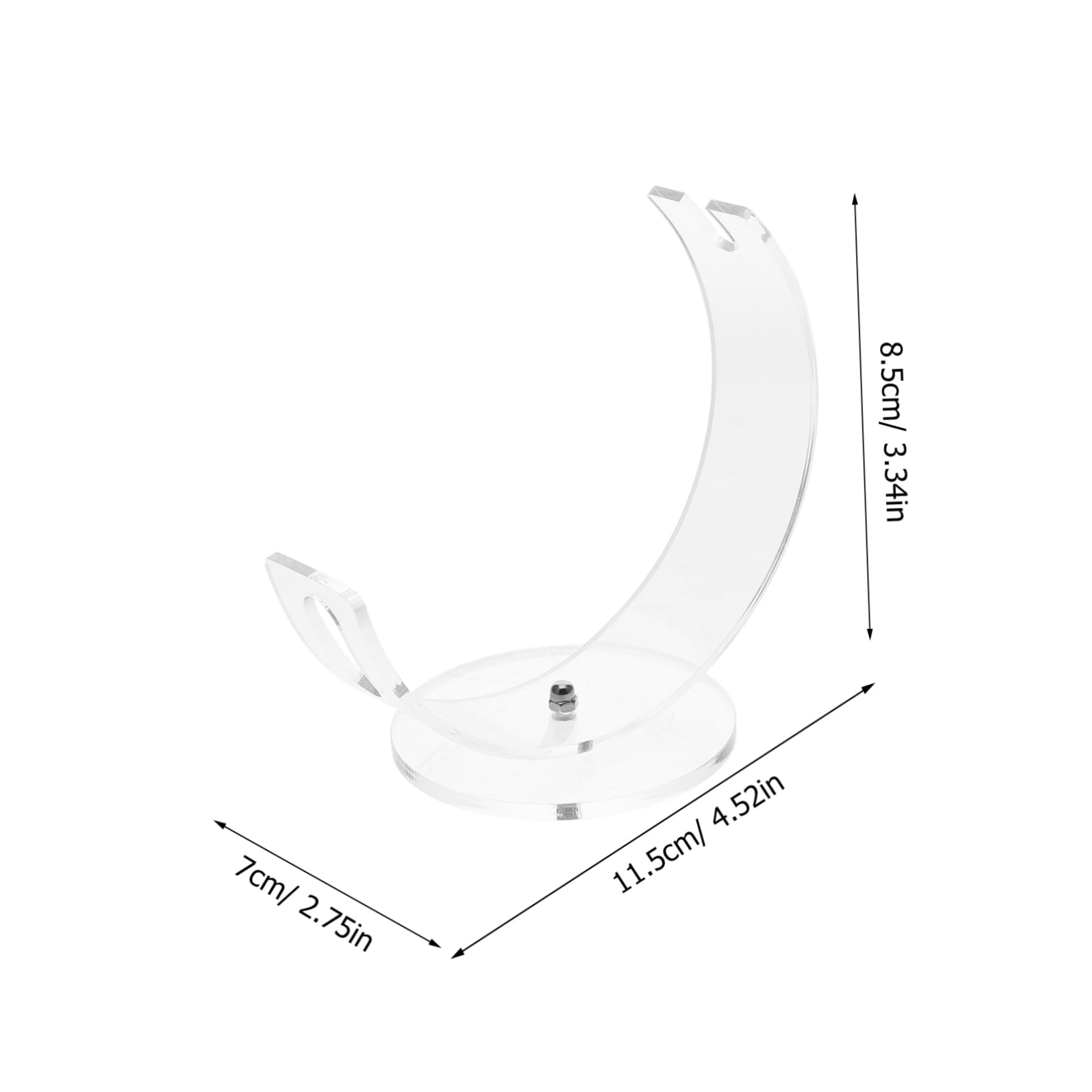 Didiseaon Acrylic Hairdressing Scissor Stand Space-saving Barber Scissor Base Anti-slip Design