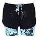 Produktbild Damen Leggings Ronamick Damen Mit Futter Fitness Hotpants Yogahosen Shorts (S, Blau)