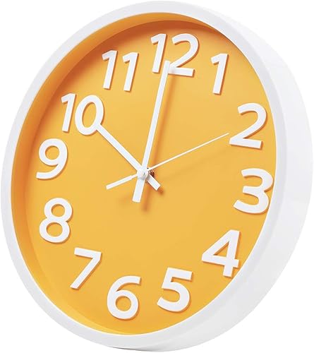 Miniatura 2 de Reloj de pared moderno de 12 pulgadas, silencioso sin tictac, funciona con pilas, relojes de pared decorativos de cuarzo para sala de estar,