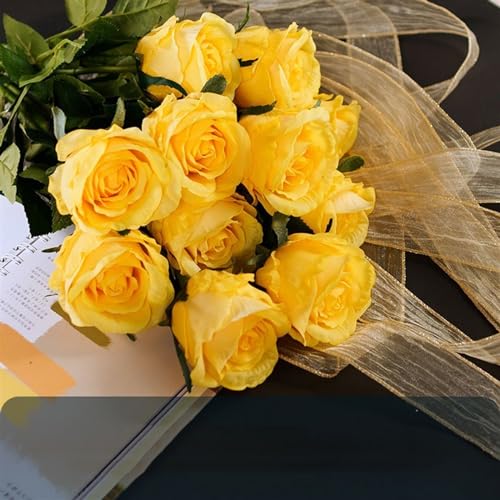 Fleurs artificielles haut de gamme et vase de simulation florale salon