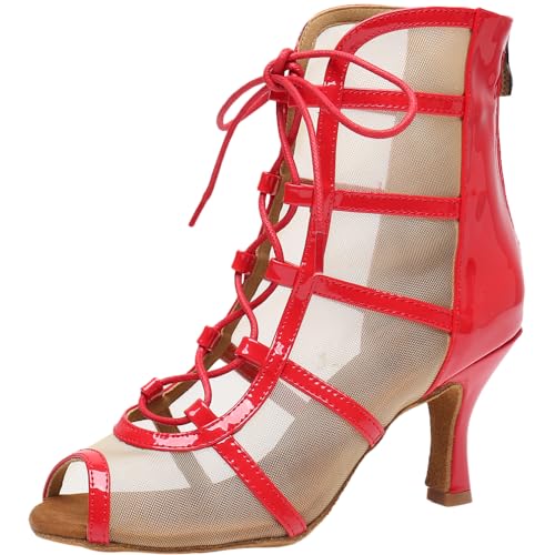 Bottes latines à lacets pour femme résolvant le manque de stabilité en tango