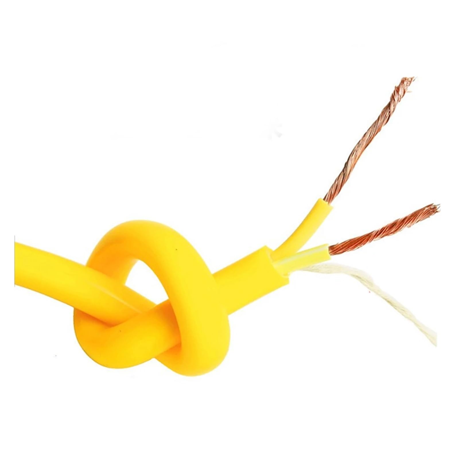 Wire and Cable 2-core Wire Tendon Soft Cable 1.0 1.5 2.5 4 Square Waterproof Anti-Freeze Plug Wire 5 Meters Pure Copper 2 core Yellow Cable Wire and Cable(2core 1.5 mm2)