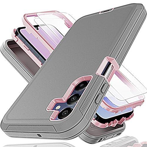 Coque Samsung A15 5G antichoc 3 en 1 rigide avec protection écran lot de 2
