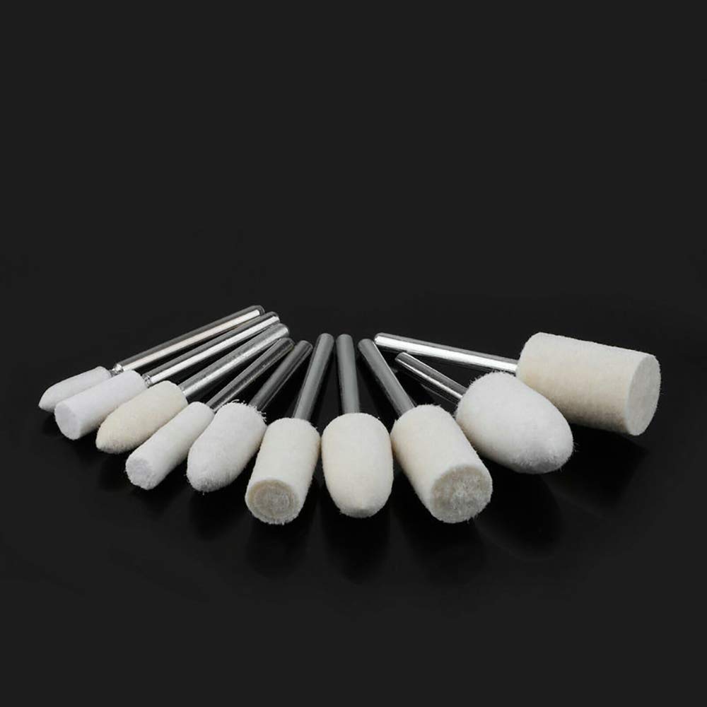Polishing Buffing Wheels - 100 Pcs Wool Felt Pads -7 Polishing Buffing Wheels - 100 Pcs Wool Felt Pads -7