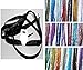 Shimmery 42" Multicolor Solid Flat Shoelaces for Teams Cheer Dance Gifts Sneakers Accessories (Black #24)