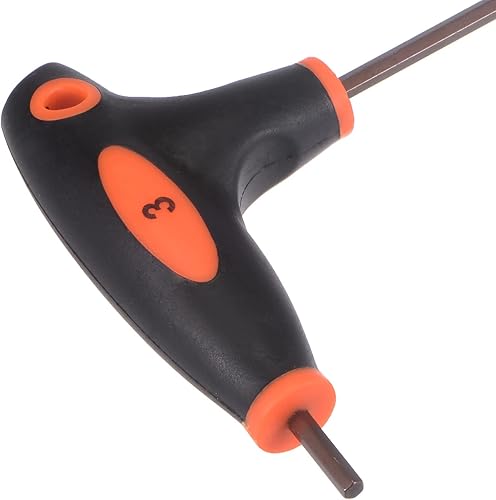 Miniatura 10 de uxcell Llave inglesa de doble extremo con manija en T de llave hexagonal de 0.079 in, acero métrico S2