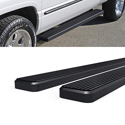 Estribos HD Ridez Acero Inoxidable 5" Negro para Dodge Ram miniatura 4