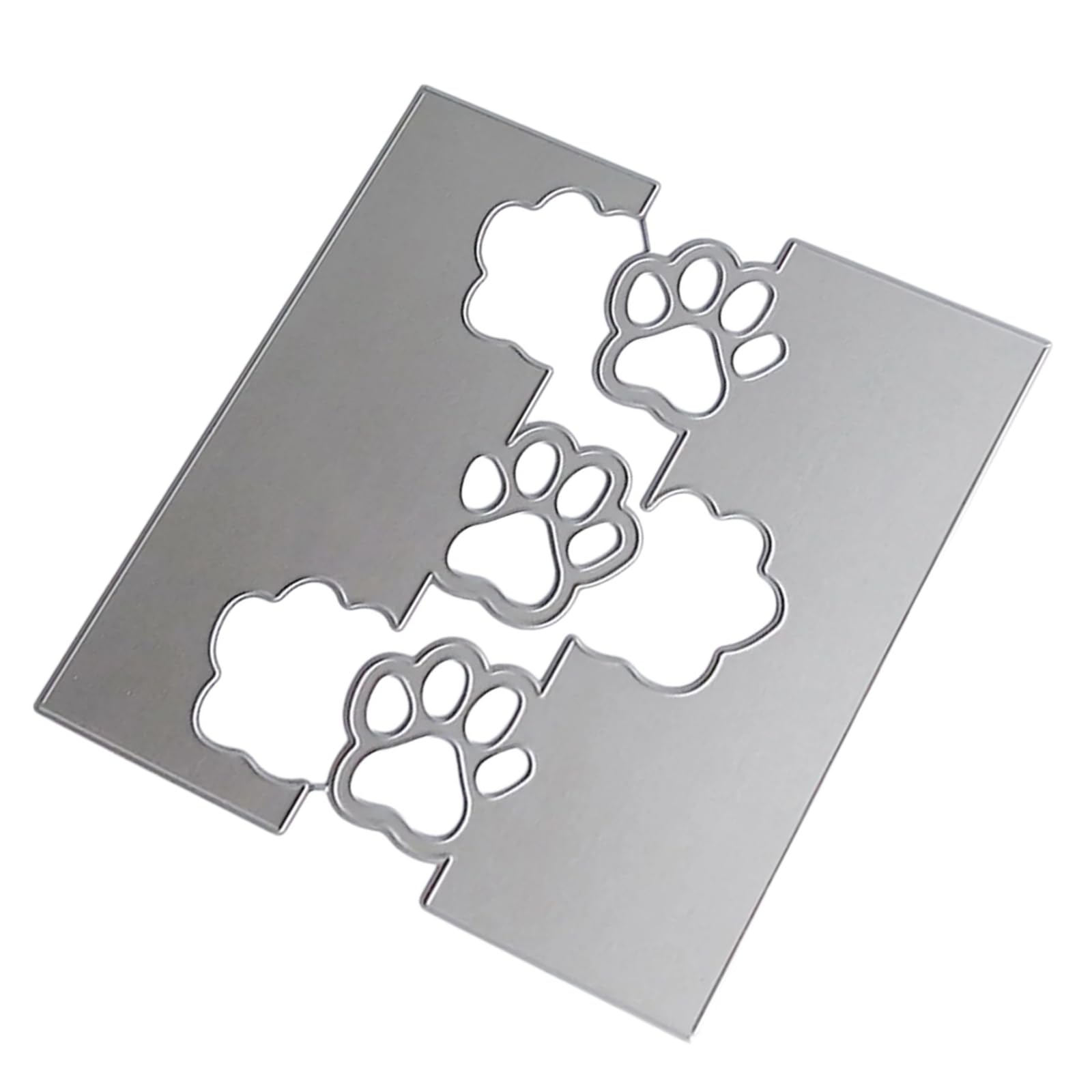 Elnwnnkc Paws Print Cutting Dies Embossing Stencils Molds Metal Die Cut for Scrapbooking Photo Card Scrapbooking Decorations Animal Paws Print Cutting Dies
