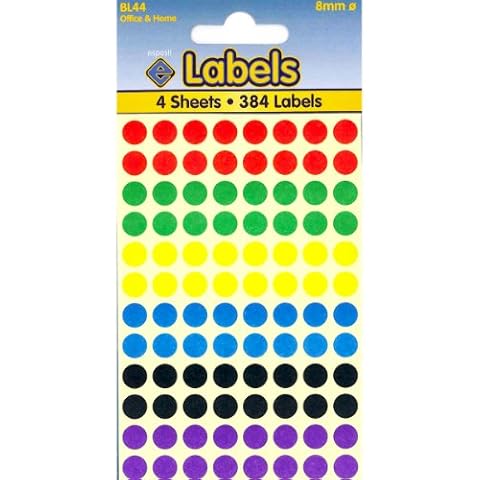 Assorted Dots Stickers 8mm Cover