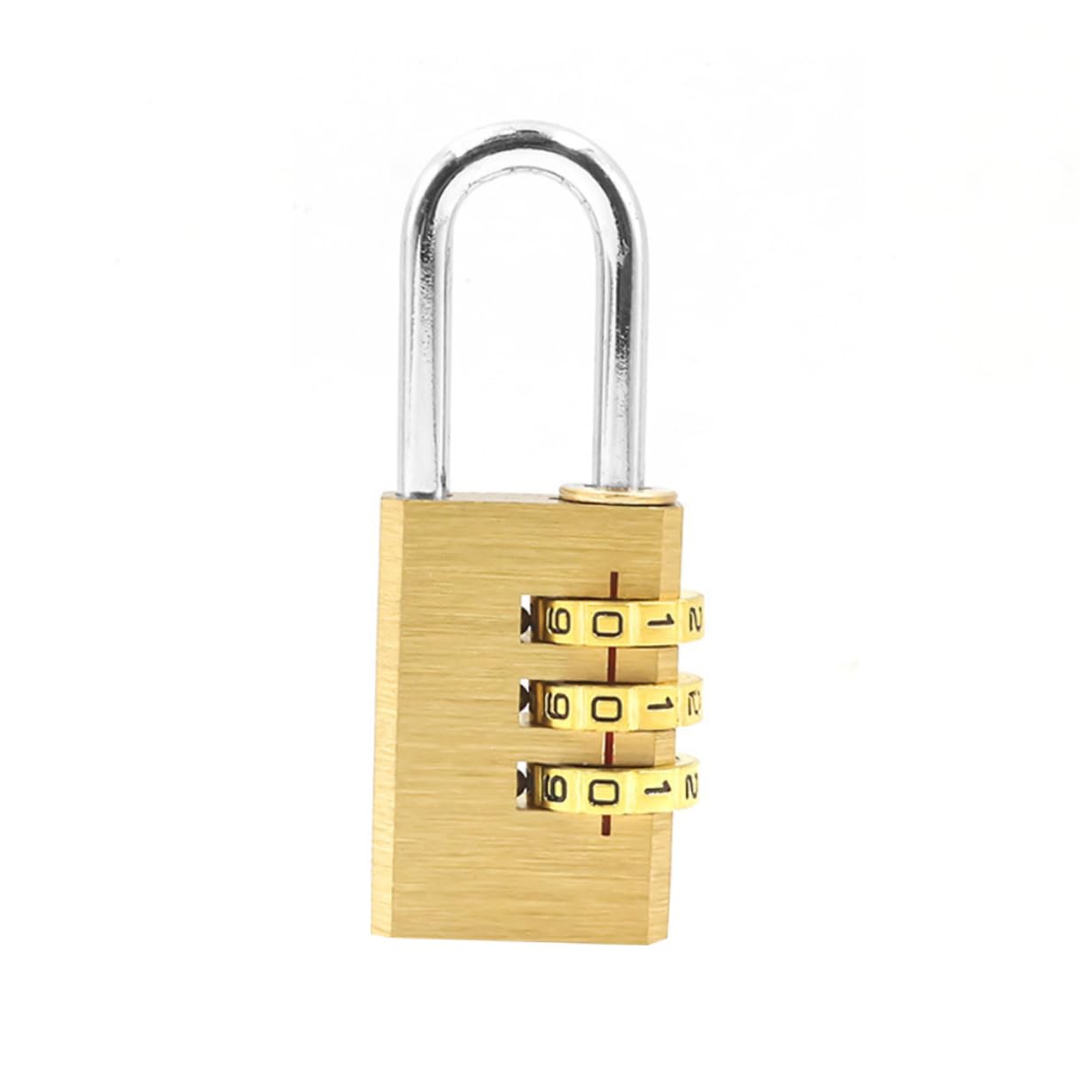 LIFKOME 6piezas Candado Digital De Combinación De Dígitos Cerradura De Seguridad Para Equipaje y Mochilas De Color Latón Para Armarios y