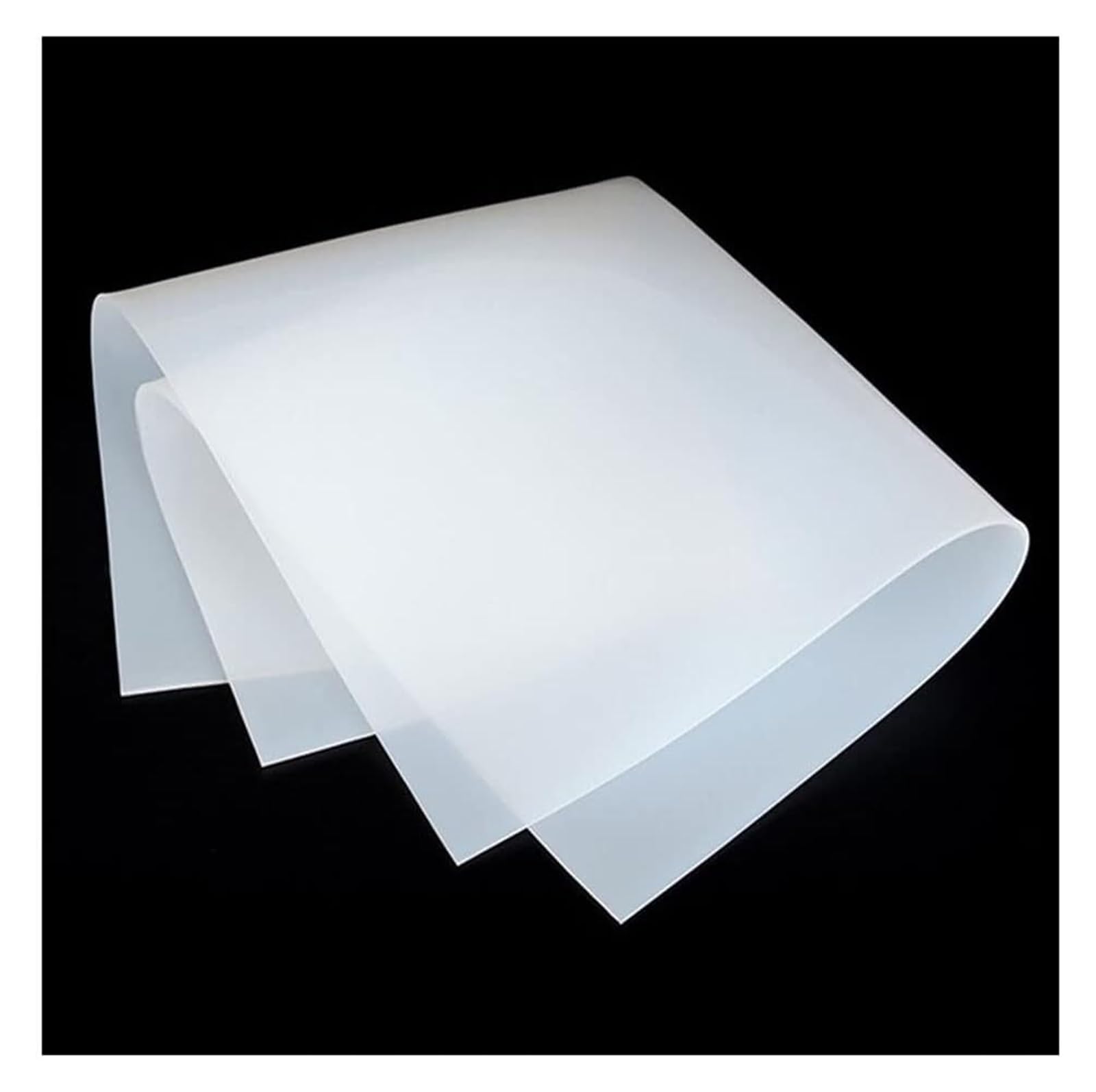 strapazierfähige Unterlage, Silikon-Silikon, 500 x mm, durchsichtig, durchscheinend, Plattenmatte, hochtemperaturbeständig, Gummiunterlage, 1 Stück(T5mm)