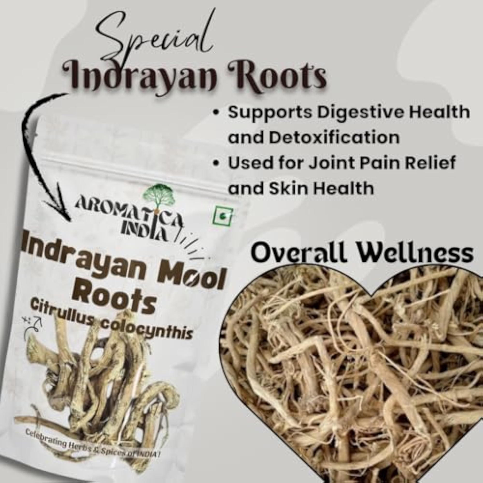 Aromatica Indrayan Root Powder for Wellness
