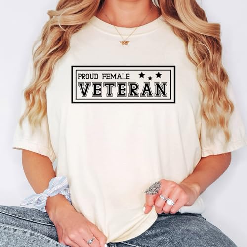 Proud Female Veteran T-Shirt, US Army Apparel for Brave Retired Veterans, Veterans Day Tee, Veteran Defender Top2