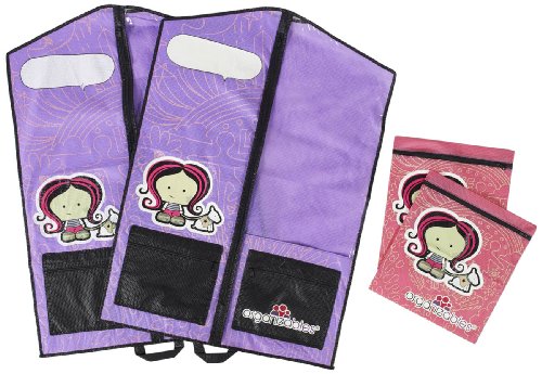 Organizables Children's Hanging Clothes Organizer, Girls Deluxe Weekend Set, Purple Organizables Children's Hanging Clothes Organizer, Girls Deluxe Weekend Set, Purple