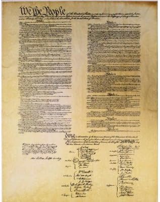 The United States Constitution 23"x 29"