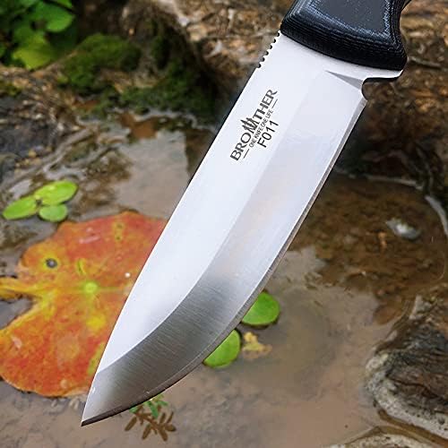 Watchman Brother F011 Fixed Blade Knife Micarta D2 Straight knife (Black)