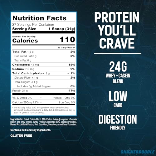 PEScience Select Low Carb Protein Powder, Snickerdoodle, 27 Serving, Keto Friendly and Gluten Free - Thumbnail 3