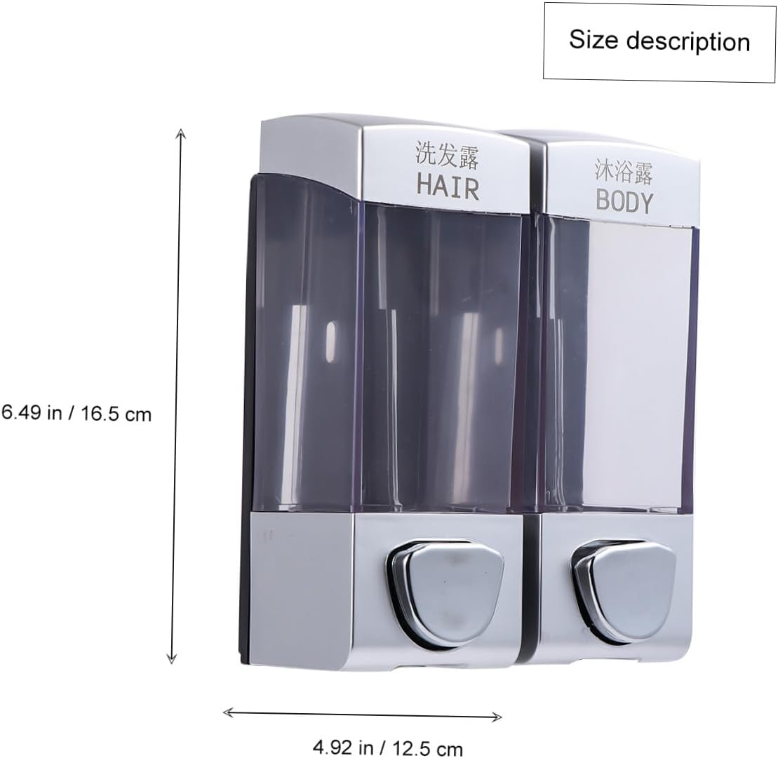 Shower Soap Dispenser Wall-Mounted Soap Pump for Bathroom Squeeze Bottle