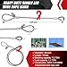FITHOIST Single Leg Wire Rope Sling, 7.2T Steel Log Choker Cable Rigging 10FT, 3/8