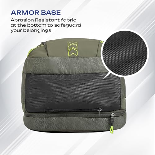 Image of Safari 43L Expandable Laptop Bag with Armor Base, Raincover, 3 Compartments, Compression Straps, Large Size Travel Bag, Ideal For 3-4 Days Staycations, Hiking, Office Bag