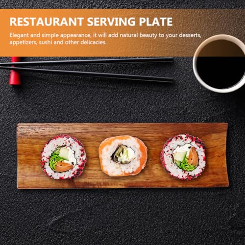 Platos para servir sushi madera 2 piezas CALLARON miniatura 4