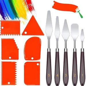 ROMANVIC Acryl Spachtel Set, 11-teilig