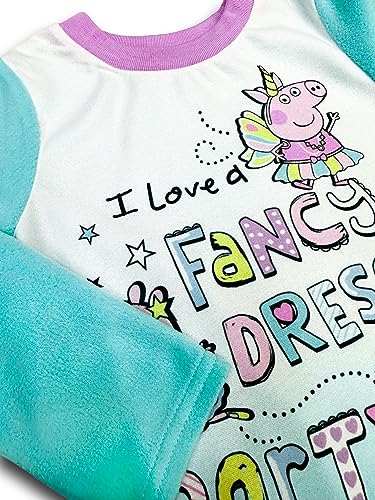 Peppa Pig Toddler Girls Fancy Dress Party 2 Piece Pajama Set, Size 4T2