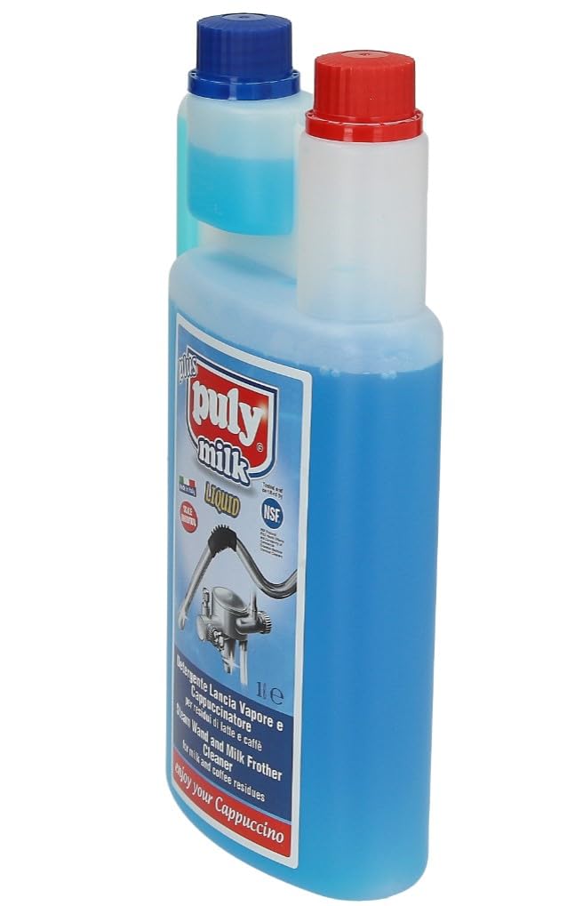 Set di 3 bottiglie PULY MILK Plus da 1L - liquido per ugello vapore e montalatte per sistemi di latte nelle macchine da caffè