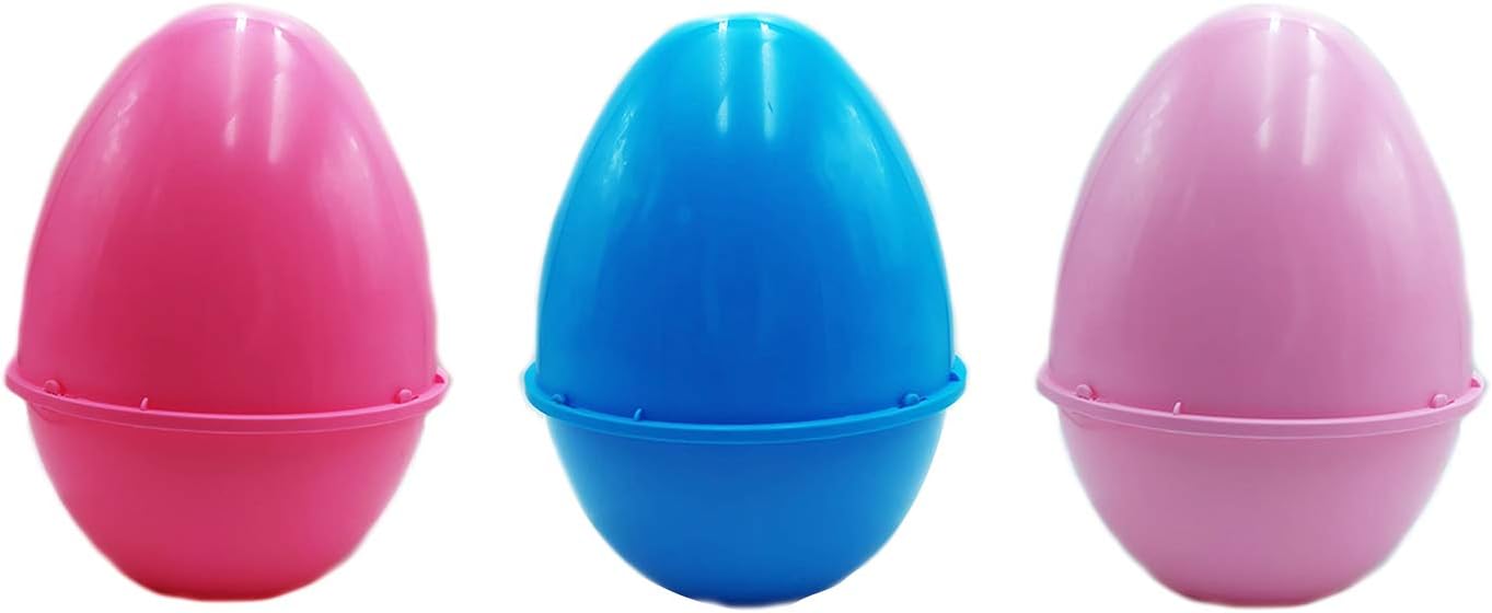 Guscio Uovo Di Plastica Rosa Gigante Per Pasqua - 40cm X 30cm, Per Sorpresone - Foto 7
