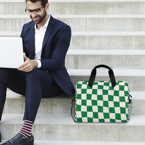 Bolso Maletín para Laptop 15.6 pulgadas Verde y Blanco miniatura 3