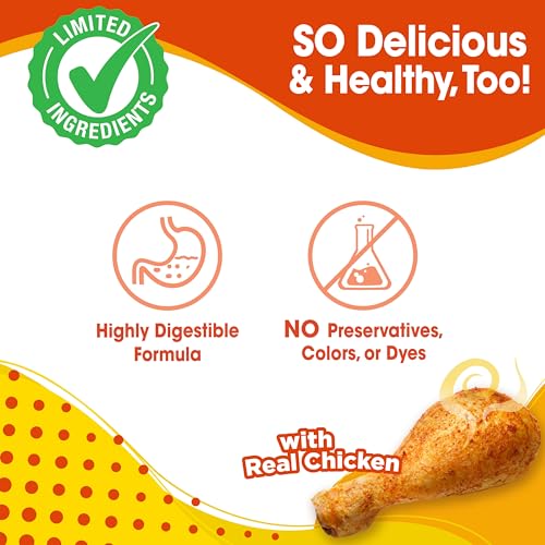 Image of Nylabone Nubz Natural Dog Treats Made with Real Chicken, Large, 2 Count | Long lasting dog chews, made in the USA, limited ingredients, highly digestible, dog dental treats for large dogs 30+ lbs