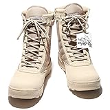 [Catsobat] タクティカルブーツ サイドジッパー式 サバゲー SWAT コスプレ 特殊部隊 登山 作業用 (カーキ（ＴＡＮ） 27.5cm)