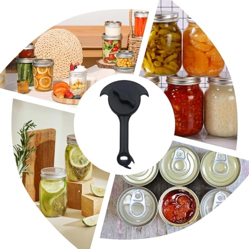 Abridor de tarros ajustable de acero inoxidable para botes y tapas 5