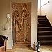 YQLKD Décoration Porte   Autocollant De Porte Rétro Murale Sculpture Égyptienne 3D