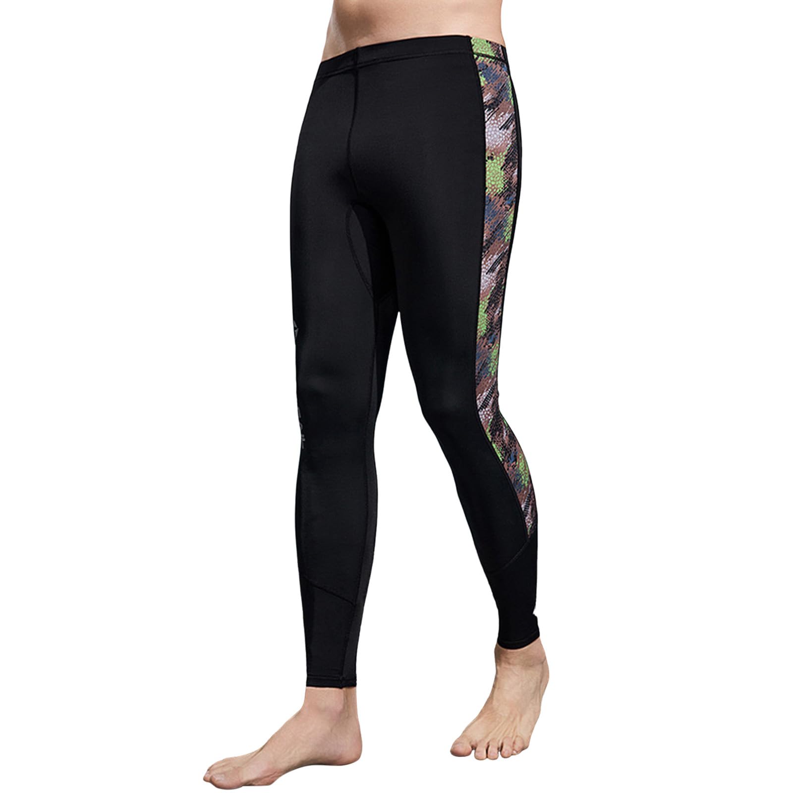 Wetsuit Trousers Mens Diving Pants Quick Dry Stretch Swimming Bottoms Swimwear Tight Leggings for Women Men Athletic Surfing Sports (Black, XXL)