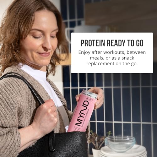 Image of MYND Sparkling Protein Water, Clear Protein Drink - 20g Whey Protein Isolate Per Can, 24 Pack - Lactose Free, Gluten Free, No Added Sugar - Ready-to-Drink Carbonated Protein Drinks - Variety Pack