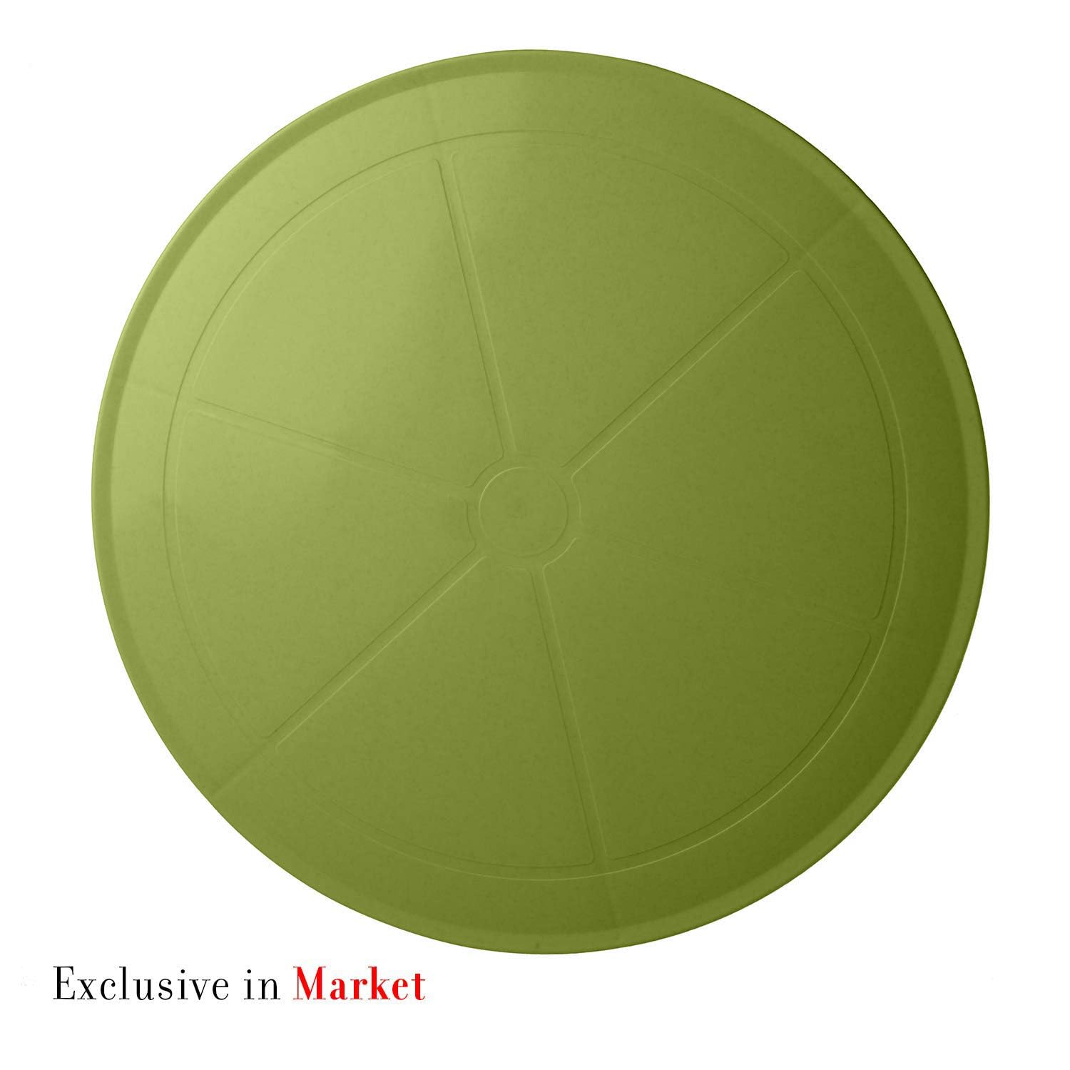 HomiQ Supreme Penta Round Plastic Table for Home | Office | Indoor&Outdoor Use (Color: Mehndi Green; Qnt: 1 Pcs.) 1